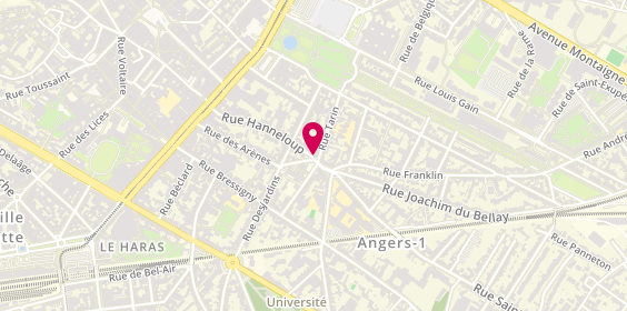 Plan de L'Atelier 41, 41 Rue Hanneloup, 49100 Angers