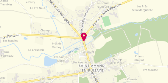 Plan de La Boutique du Potier, 11 Grande Rue, 58310 Saint-Amand-en-Puisaye