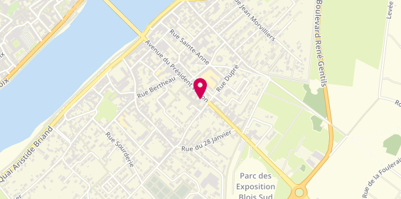 Plan de Ressourcerie Les Bonnes Manières, 59 avenue du Président Wilson, 41000 Blois