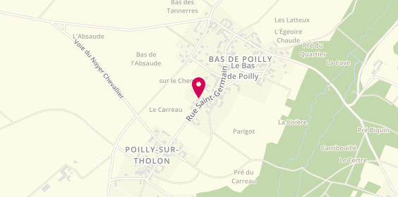 Plan de Les Découvertes d'Émilie, 15 Rue Saint-Germain, 89110 Poilly-sur-Tholon