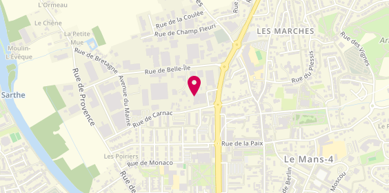 Plan de Atelier Saint Luc, 24 Rue de Carnac, 72190 Coulaines