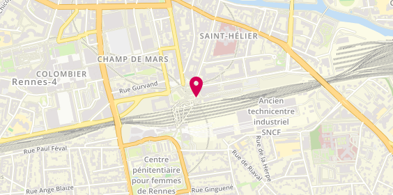 Plan de Pylones, 19 Pl. De la Gare Gare De, 35000 Rennes
