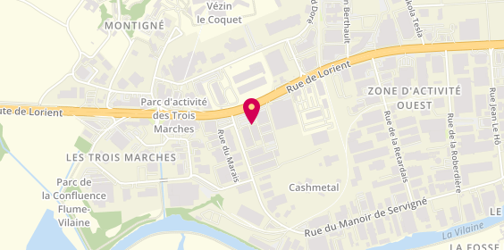 Plan de Tedi, 58 Rue du Manoir de Servigné, 35132 Vezin-le-Coquet
