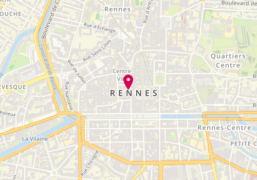 Plan de REnnes Majeur, 7 Rue de l'Horloge, 35000 Rennes