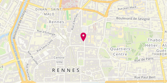 Plan de Carrement Bain, 15 Rue Hoche, 35000 Rennes