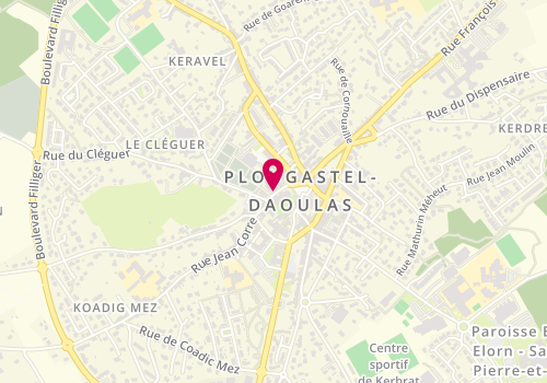Plan de Iodée la Boutique, 18 Rue de l'Église, 29470 Plougastel-Daoulas