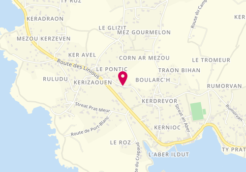 Plan de Atelier le Verre Opaline, 11 Route du Pontic, 29840 Lanildut