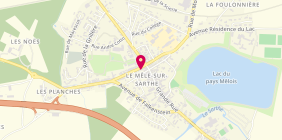 Plan de Christelle Boutique, 17 place du Général de Gaulle, 61170 Le Mêle-sur-Sarthe