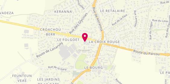 Plan de Weldom, Centre Commercial Leclerc/Croachou Berr
Route de Lanarvily, 29260 Le Folgoët