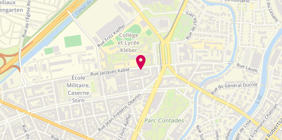 Plan de La Chaiserie, 62 Rue Jacques Kablé, 67000 Strasbourg