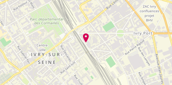 Plan de Emulsion, 11 Rue Maurice Grandcoing, 94200 Ivry-sur-Seine