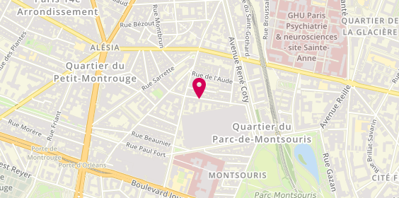 Plan de Rivières, 15 Rue Saint-Yves, 75014 Paris