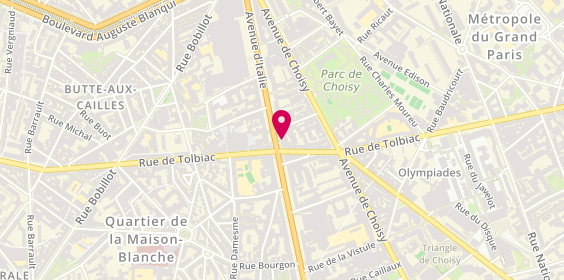 Plan de Maisons du Monde, 57 avenue d'Italie, 75013 Paris