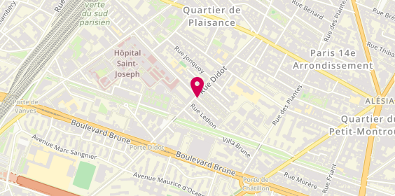Plan de A la Droguerie Quincaillerie Home, 109 Rue Didot, 75014 Paris