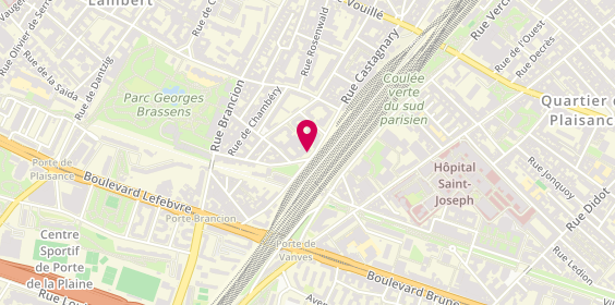 Plan de La Régionale du Verre, 110 Rue Castagnary, 75015 Paris