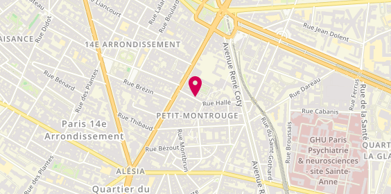 Plan de Huit de Coeur, 8 Rue Sophie Germain, 75014 Paris