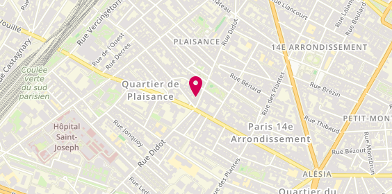 Plan de Bejaoui Service, 48 Rue Didot, 75014 Paris