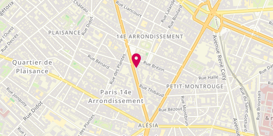 Plan de La Compagnie des Ateliers, 179 avenue du Maine, 75014 Paris