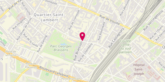 Plan de A la Droguerie - Paris 15, 46 Rue des Morillons, 75015 Paris