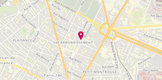 Plan de Curiosity Lab, 38 Rue Boulard, 75014 Paris