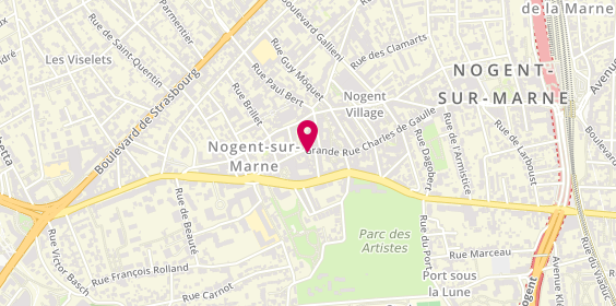 Plan de Au Jardin de Nogent, 94 grande Rue Charles de Gaulle, 94130 Nogent-sur-Marne
