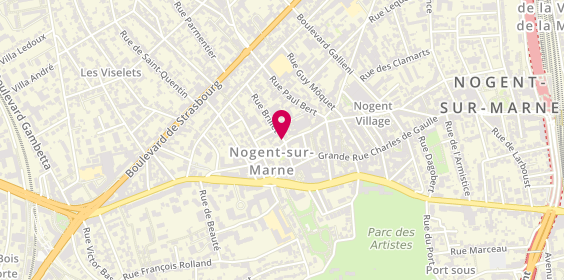 Plan de La Centrale de l'Habitat, 1 Rue Brillet, 94130 Nogent-sur-Marne