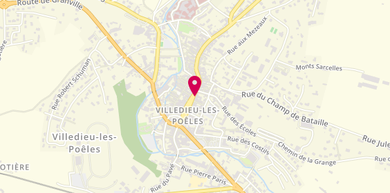 Plan de Etablissements Gautier, 28 place de la République, 50800 Villedieu-les-Poêles-Rouffigny