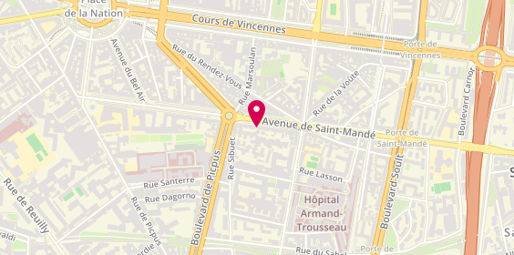 Plan de Bel-Air Cadres, 66 avenue de Saint-Mandé, 75012 Paris