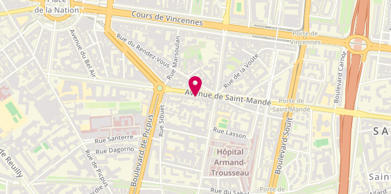 Plan de Home Déco, 78 avenue de Saint-Mandé, 75012 Paris