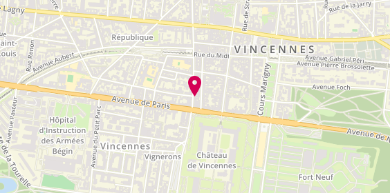 Plan de Lou Delamare, 10 Rue de Montreuil, 94300 Vincennes