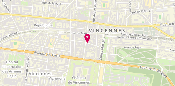 Plan de En Ville, 2 Rue Lejemptel, 94300 Vincennes