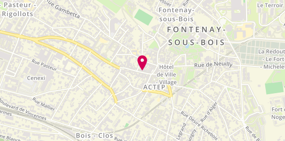 Plan de La Brique Rose, 12 Rue Mauconseil, 94120 Fontenay-sous-Bois