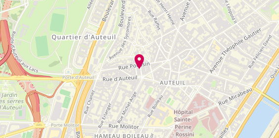 Plan de L'Atelier de Clémence, 5 Rue Girodet, 75016 Paris