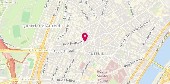 Plan de Loulou Jasmin, 5 Rue Poussin, 75016 Paris