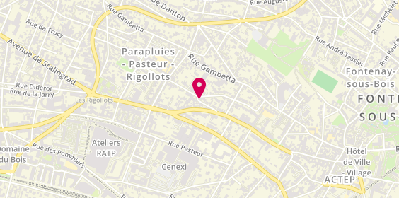 Plan de BRUHIERE Nathalie, 26 Rue Roublot, 94120 Fontenay-sous-Bois