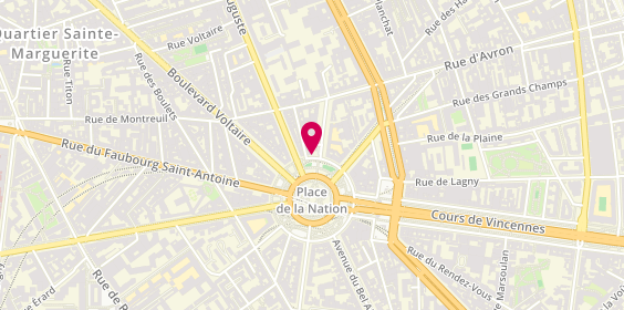 Plan de Saint Maclou, 9 place de la Nation, 75011 Paris