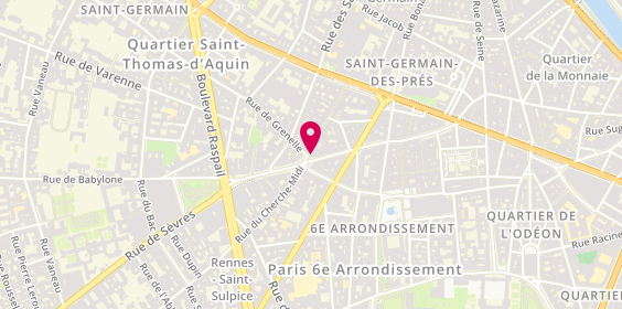 Plan de Christofle Paris Rue du Four, 56 Rue du Four, 75006 Paris