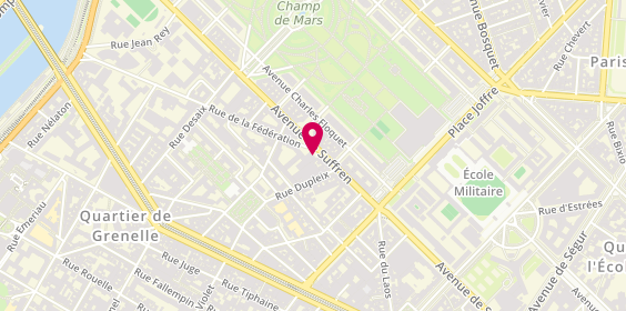 Plan de Saint Maclou, 70 Bis avenue de Suffren, 75015 Paris
