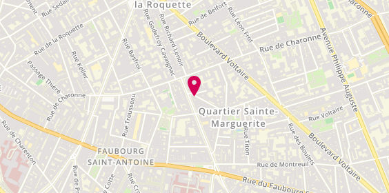 Plan de Les Pénates, 15 Rue Jean-Macé, 75011 Paris