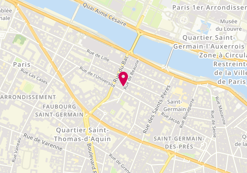 Plan de Galerie Bazin, 24 Rue de Beaune, 75007 Paris