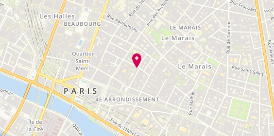 Plan de Trudon, 11 Rue Sainte-Croix de la Bretonnerie, 75004 Paris