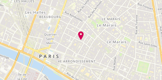 Plan de Tediber l'Incroyable Matelas, Bureaux du spécialiste de literie français, 20 Rue Sainte-Croix de la Bretonnerie, 75004 Paris