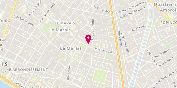 Plan de Delisle, 4 Rue du parc Royal, 75003 Paris
