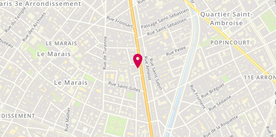 Plan de Sense Paris, 85 Boulevard Beaumarchais, 75003 Paris