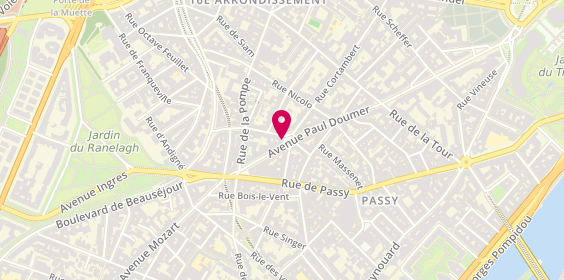 Plan de Compagnie Française de l'Orient et de la, 84 avenue Paul Doumer, 75116 Paris