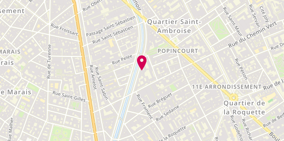 Plan de Adéline Klam, 54 Boulevard Richard-Lenoir, 75011 Paris