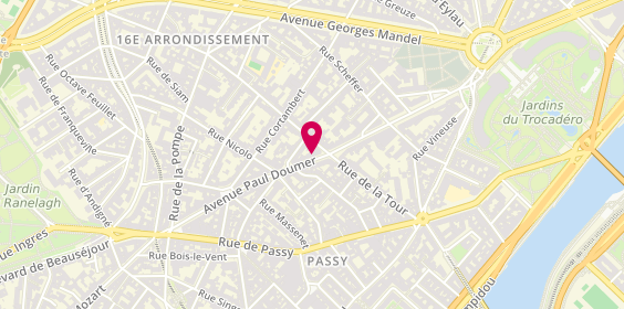 Plan de Casa Lopez, 58 avenue Paul Doumer, 75116 Paris