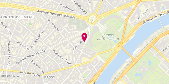 Plan de Abat-jour Dominique Kerguenne, 27 Rue Benjamin Franklin, 75116 Paris