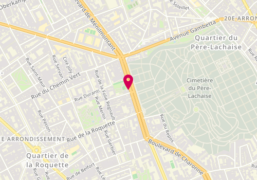 Plan de La Centrale de Literie, 47 Boulevard de Ménilmontant, 75011 Paris