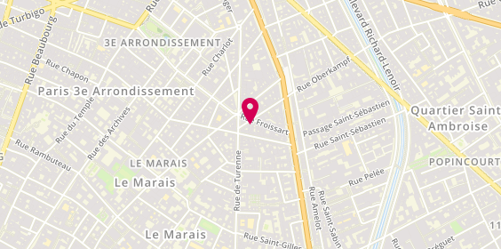 Plan de Clemence Rondony Architecture d'Interieu, 4 Rue Commines, 75003 Paris